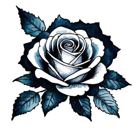 Pikatchu Tattoo Watercolor Rose and Ornamental Drawing tattoo design idea