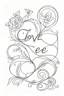 love from a distance relationship tattoo design idea