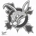 baltimore bugs bunny tattoo design idea