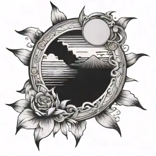 even when the sun don't shine  tattoo design idea