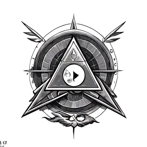 Illuminati tattoo design idea