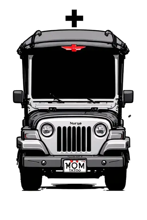 jeep nurse mom tattoo tattoo design idea