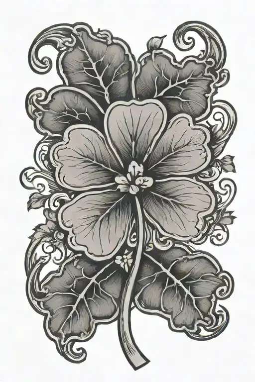 four leaf clover, breast cancer ribbon, grand Teton, semi-colon, Minnesota border outline tattoo design idea