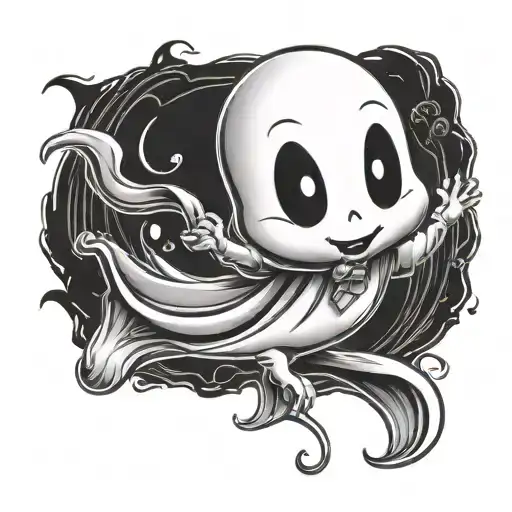 casper the ghost mean line tattoo design tattoo design idea