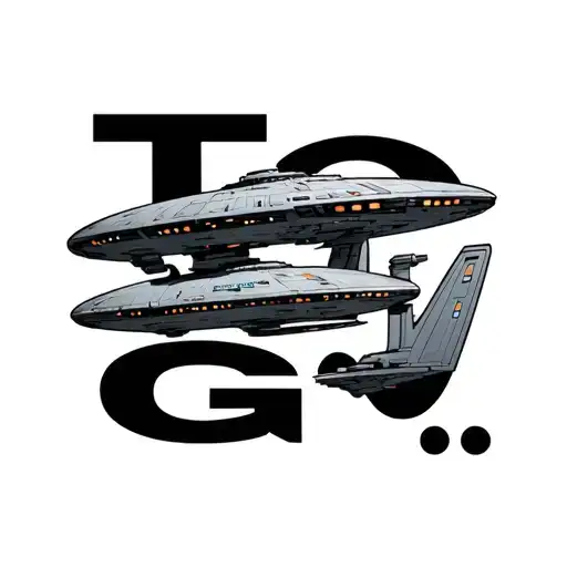 "To body go." "To body go." star trek enterprise ship tattoo design idea