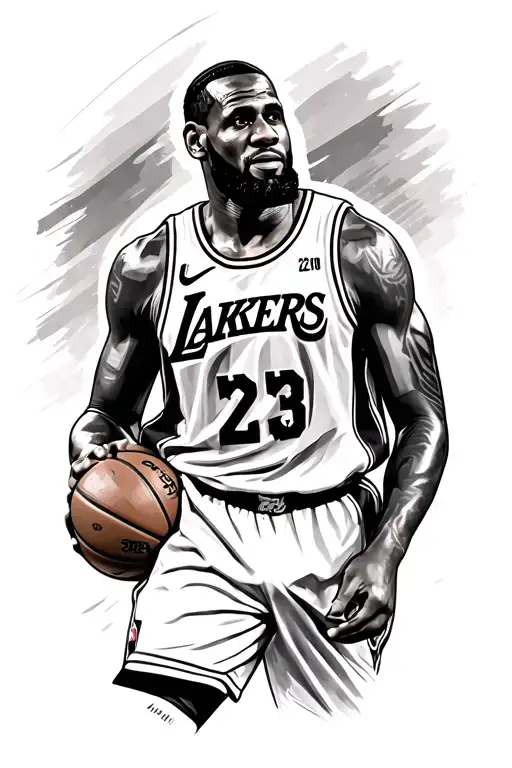 lebron james tattoo design idea