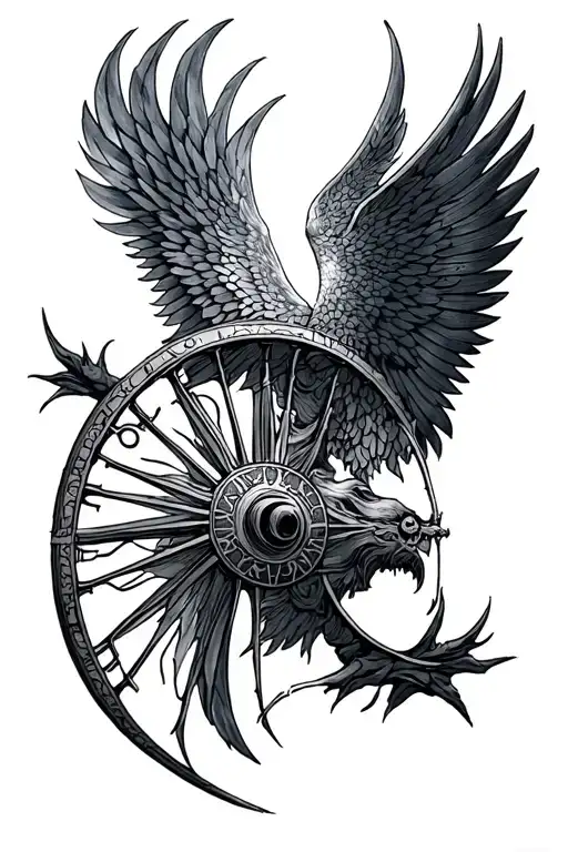 wheel of time that I end up with resistance tattoo design idea