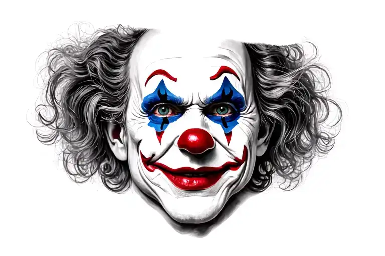 clown tattoo design idea