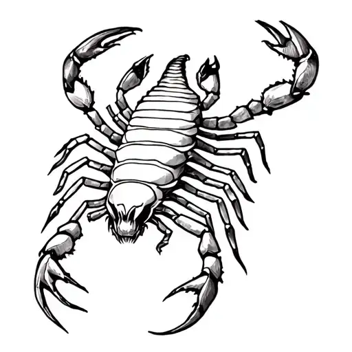 scorpion and gemini sign tattoo design idea