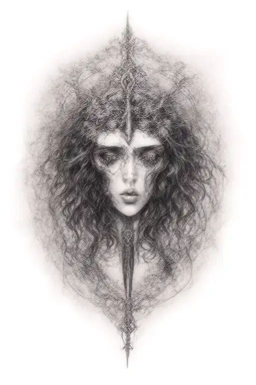 zodiac Virgo symbol incorporated tattoo design idea