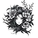 Sukuna Markings tattoo design idea