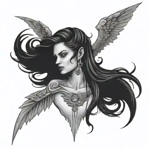 Lilith Diablo 4  tattoo design idea