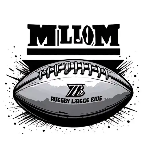 Millom rugby league rugby ball tattoo design idea