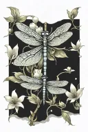 Dragonfly , pearl , Ali sword tattoo design idea