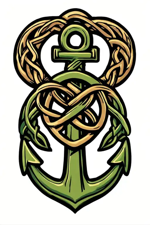 Celtic knot, family, anchor, love tattoo design, add tree of life tattoo design idea