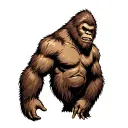 Bigfoot tattoo design idea