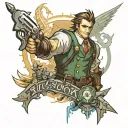 BioShock final fantasy VII tattoo design idea