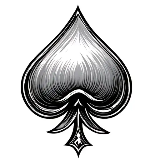 Q Spade tattoo design idea