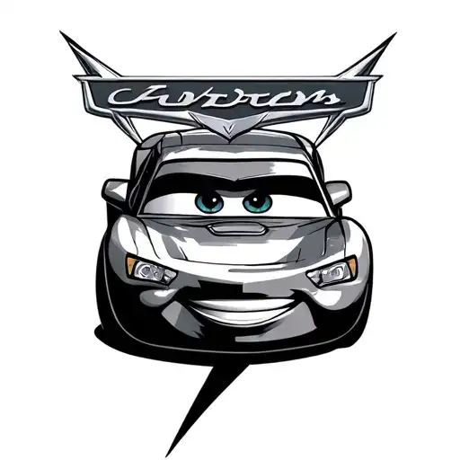 lightning mcqueen tattoo design idea