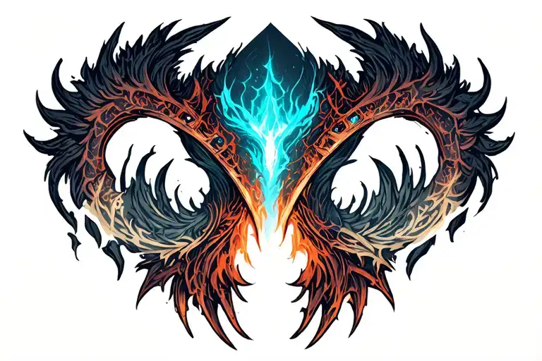 Skyrim logo tattoo design idea