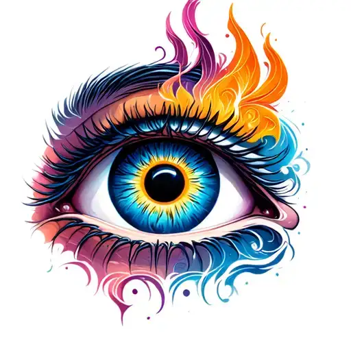 Enki all seeing eye tattoo design idea