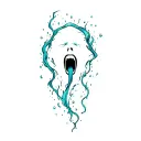 simple designs inspired by "screaming underwater" by Alex warren tattoo design idea