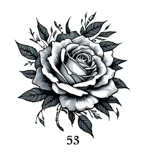Birth Date tattoo design idea