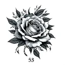 Birth Date tattoo design idea