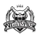 nightmare FC logo for football club logo tattoo design idea