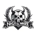 nightmare FC logo for football club logo tattoo design idea