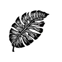 Monstera Leaf tattoo design idea