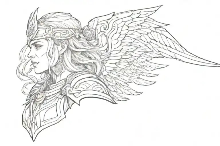 Valkyrie tattoo design idea