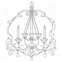 chandelier design tattoo design idea