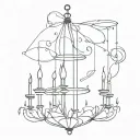 chandelier design tattoo design idea