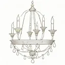 chandelier design tattoo design idea