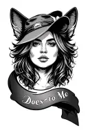 simple tattoo inspired by the lyrics of the song "Does to Me" by Luke Combs tattoo design idea