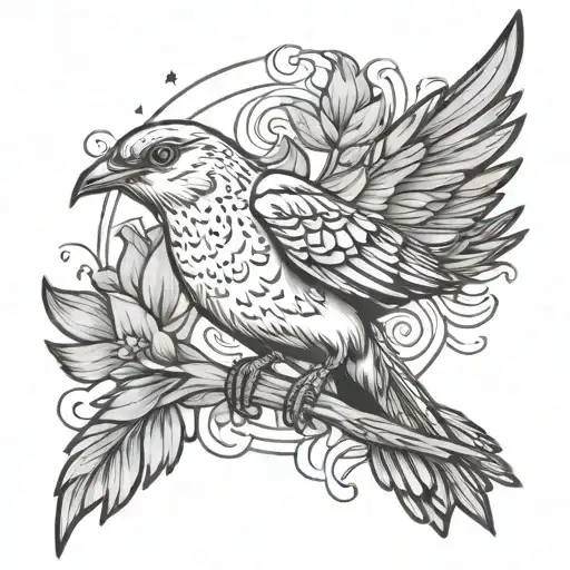 Eminem Mockingbird tattoo design idea