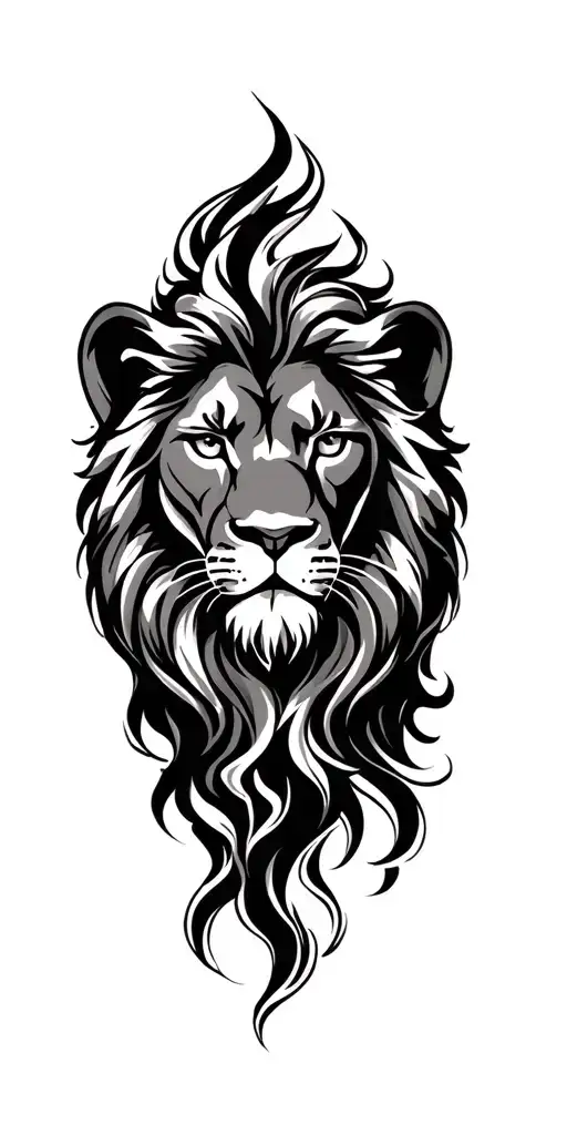 Leo lion tattoo design idea