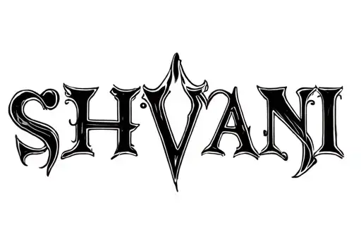 "Shivani" tattoo design idea