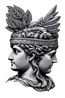 Ancient Greece tattoo design idea
