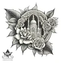 mecca tattoo design idea