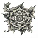 mecca tattoo design idea