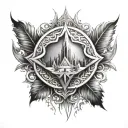 mecca tattoo design idea