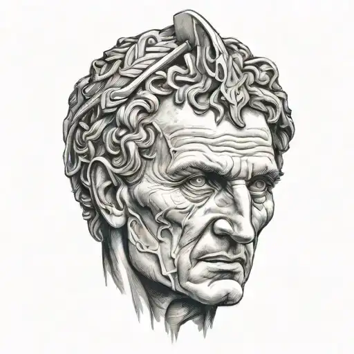 Julius Caesar tattoo design idea