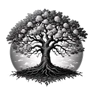 family tree with names incorporated tattoo design idea