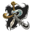 leviathan axe tattoo design idea