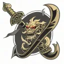 leviathan axe tattoo design idea