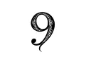 "9" tattoo design idea