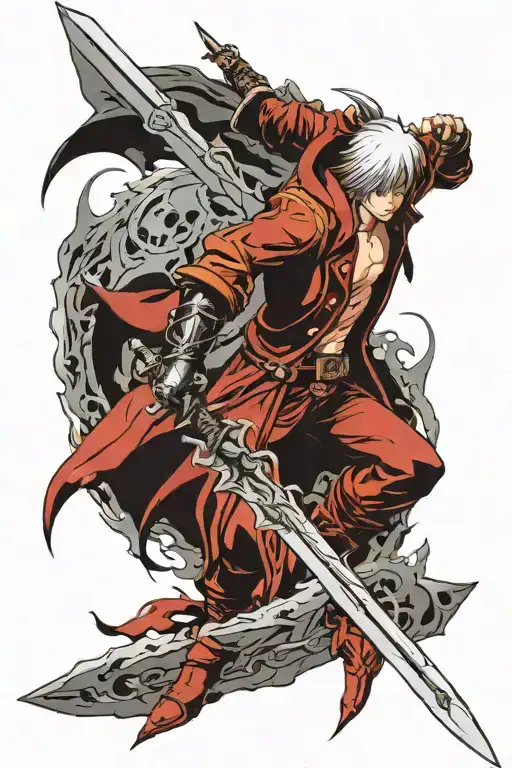 Devil may cry Yamato Sword tattoo design idea