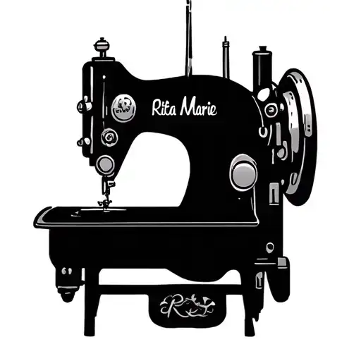 sewing machine Rita Marie tattoo design idea